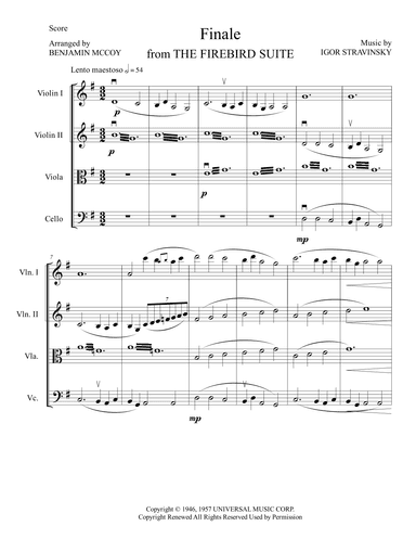Firebird Suite (arr. Benjamin McCoy)