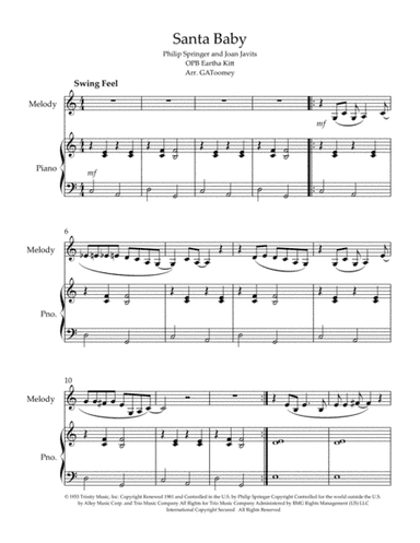 Santa Baby (arr. GAToomey)