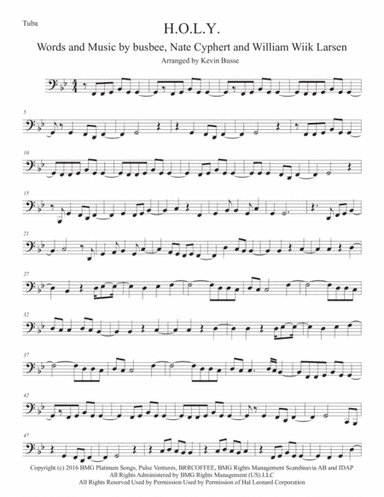 H.O.L.Y. (arr. Kevin Busse)