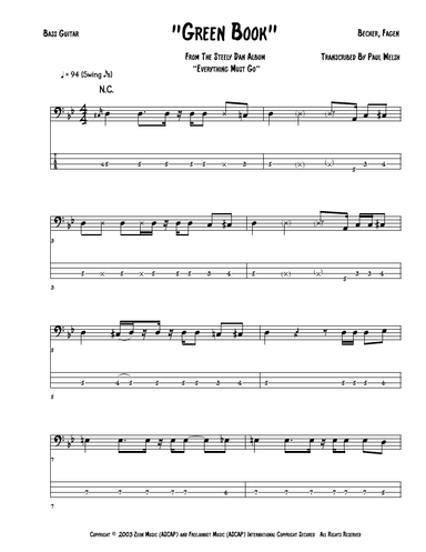 Green Book (arr. Accubass)