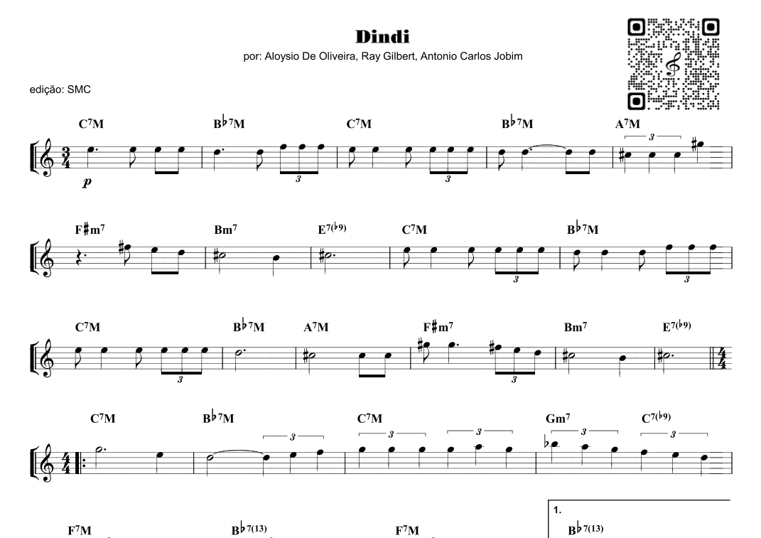 Dindi (arr. Piano)