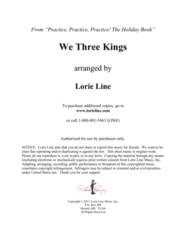 We Three Kings - EASY! (arr. Lorie Line)