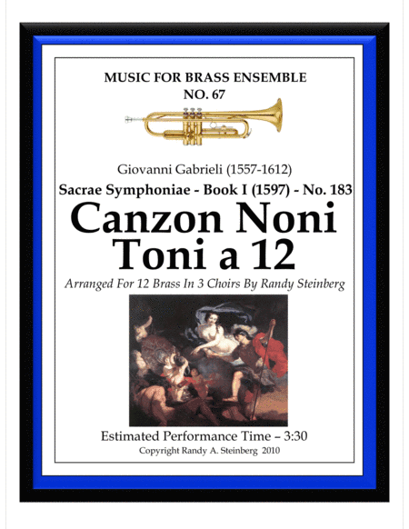 Canzon Noni Toni a 12 - No. 183 (arr. Randy Steinberg)