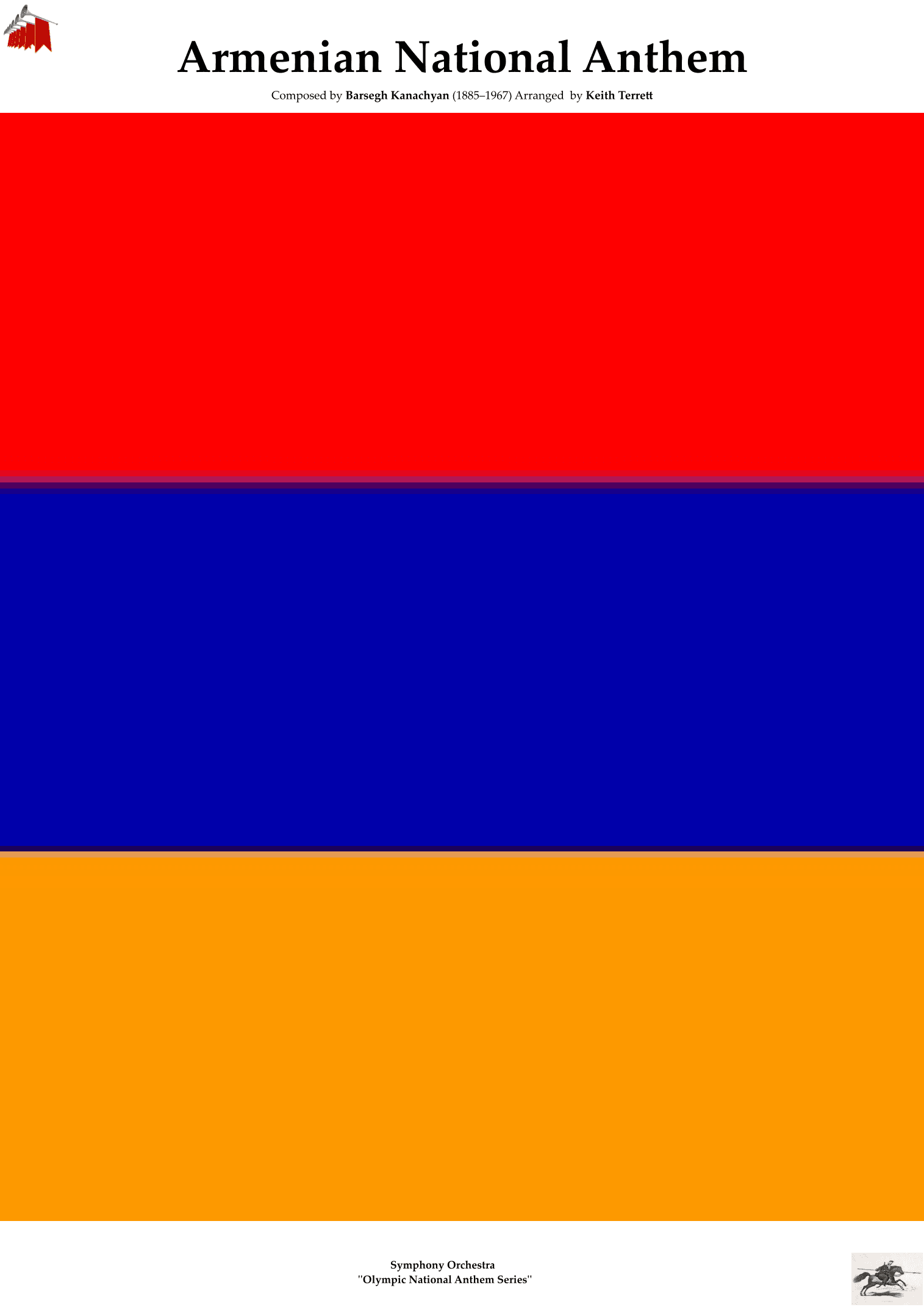 Armenian National Anthem for Symphony Orchestra (KT Olympic Anthem Series) (arr. Keith Terrett)
