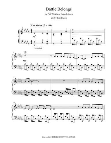 Battle Belongs (arr. Eric Bacon)