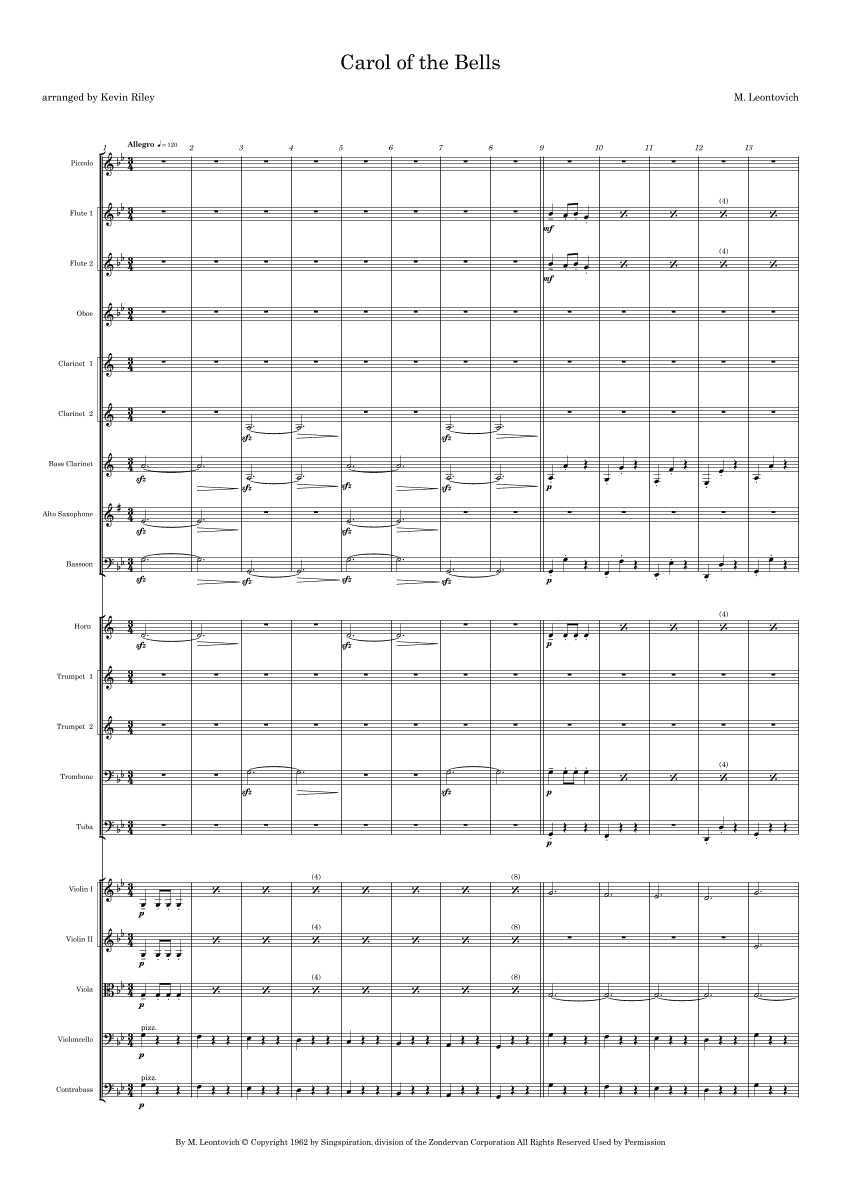 The Bell Carol (arr. Kevin Riley)