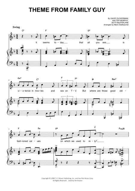 Theme From Family Guy (arr. Mario Stallbaumer)