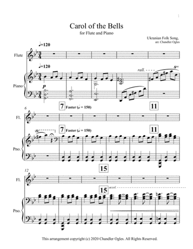Carol of The Bells (arr. Chandler Ogles)