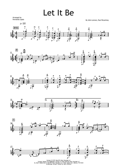 Let It Be (arr. Fernando Lopes)