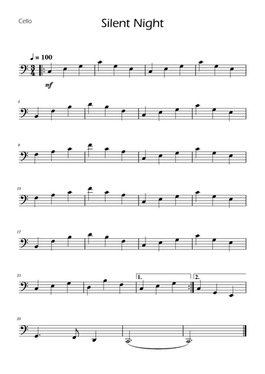 Silent Night - String Trio w/ Piano (arr. Ygor Nunes)