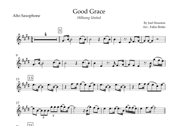 Good Grace (arr. Fabio Britto)