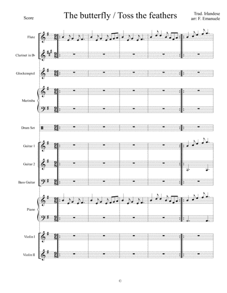 the butterfly - toss the feathers (arr. Francesco Emanuele)