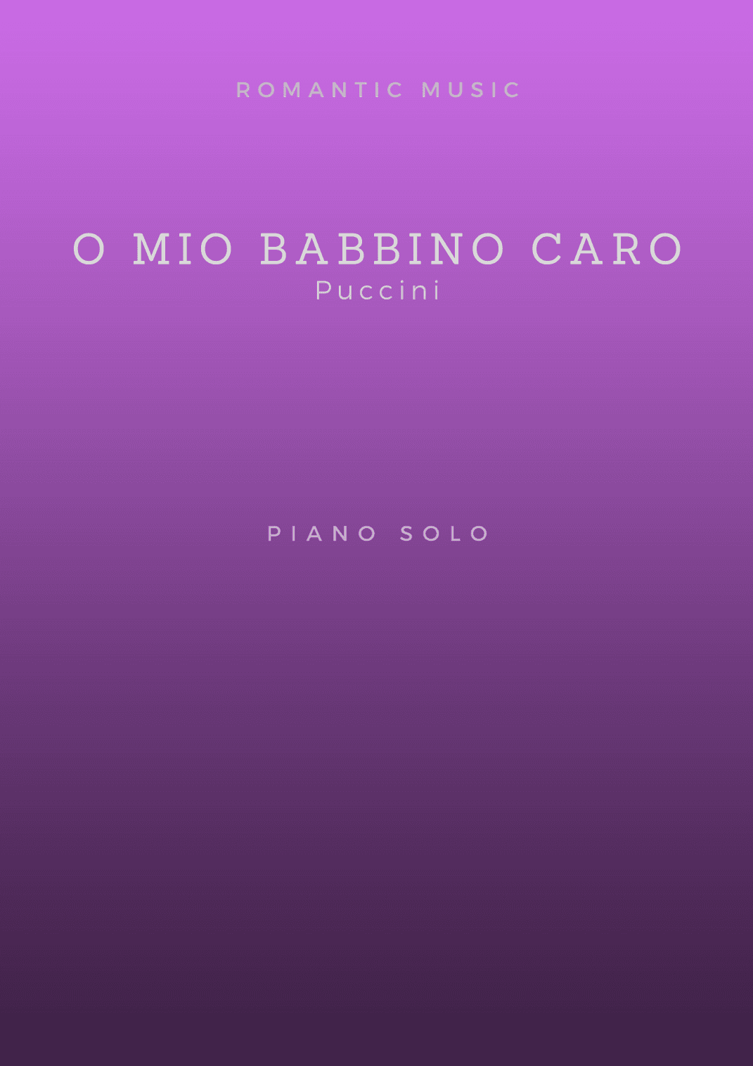 O mio babbino caro (arr. F. Bernardo)