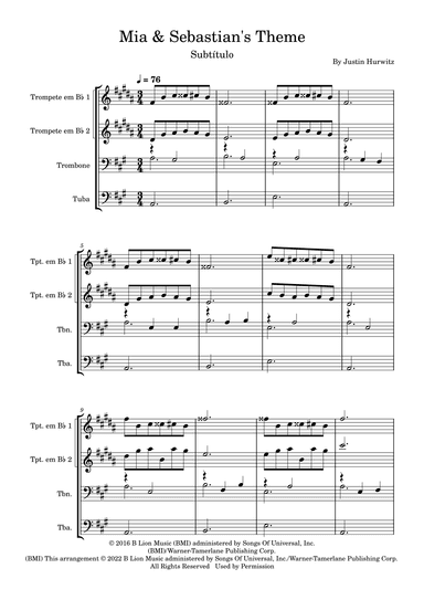 Mia & Sebastian's Theme (arr. Fernanda Moura)