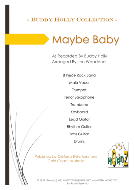 Maybe Baby (arr. Jon Woodend)