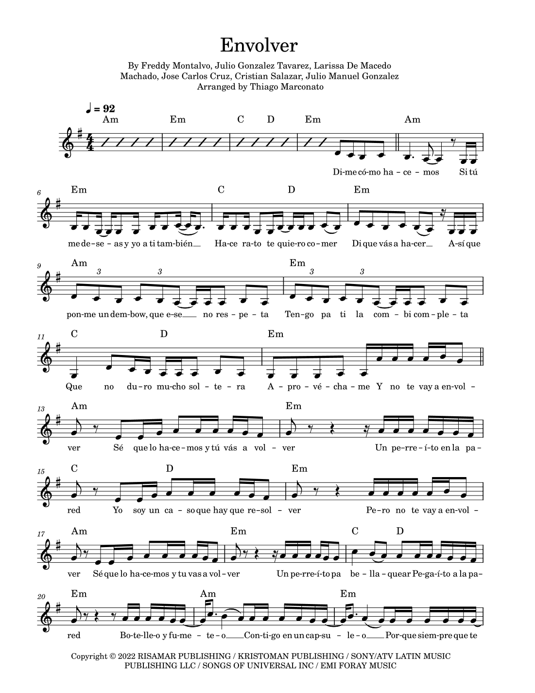 Envolver (arr. Thiago Marconato)
