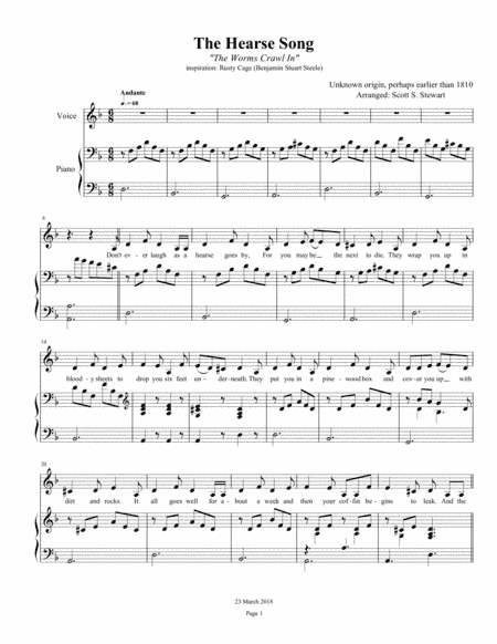 The Hearse Song (The Worms Crawl In) (arr. Scott S. Stewart)