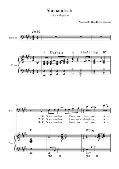 Shenandoah (arr. Davi Rocha Campos)