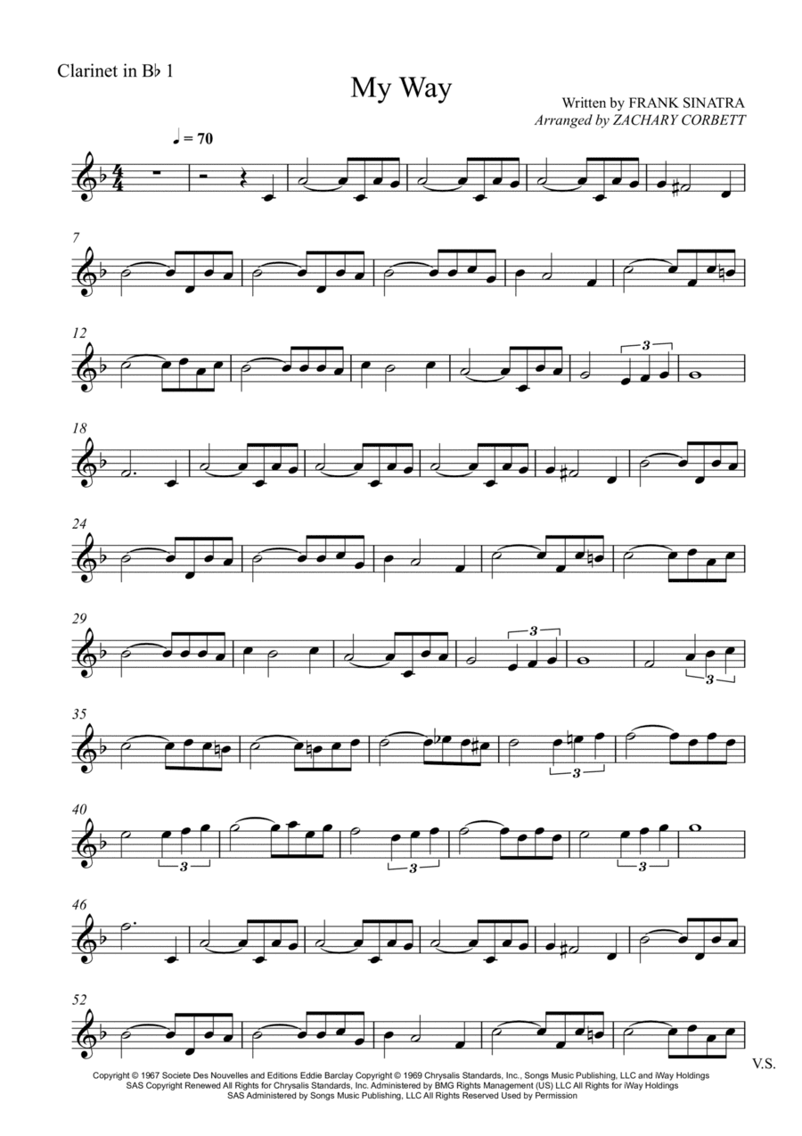 My Way (arr. Zachary Corbett)