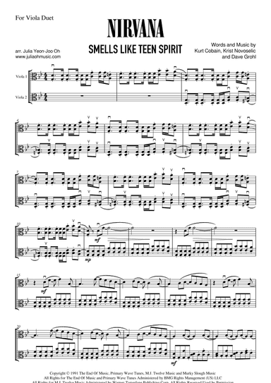 Smells Like Teen Spirit (arr. JULIA OH MUSIC | Julia Yeon-Joo Oh)