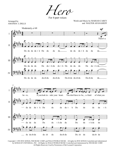 Hero (arr. Amanda L. Dills)