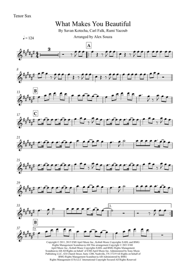 What Makes You Beautiful (arr. Alex Souza)