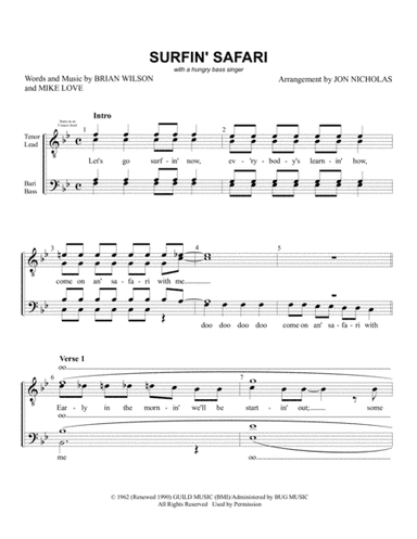 Surfin' Safari (arr. Jon Nicholas)