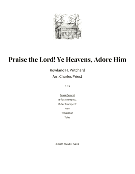 Praise the Lord! Ye Heavens Adore Him (arr. Charles Priest)