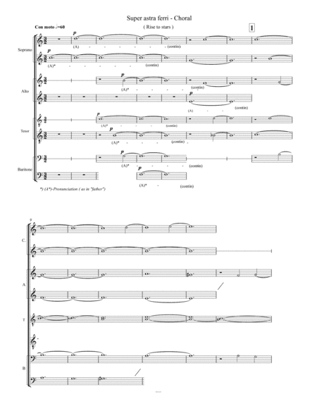 SUPER ASTRA FERRI- CHORAL  FOR SSAATTBB