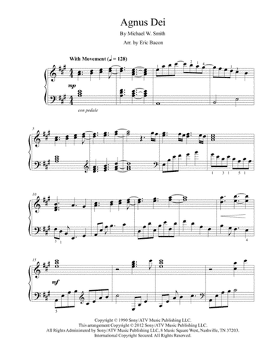 Agnus Dei (arr. Arranged by Eric Bacon)