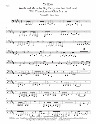 Yellow (arr. Kevin Busse)