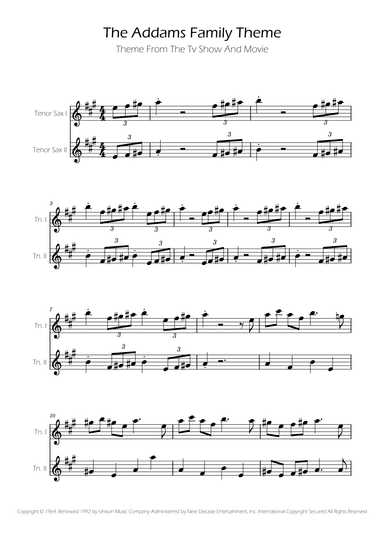Addams Family Theme (arr. Ygor Nunes)