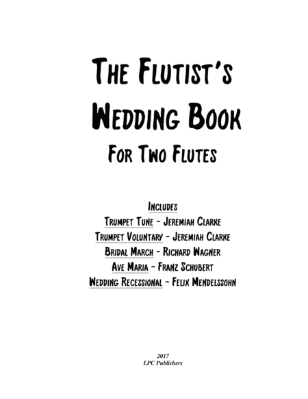 The Flutist's Wedding Book (arr. Jeremy Corcoran)