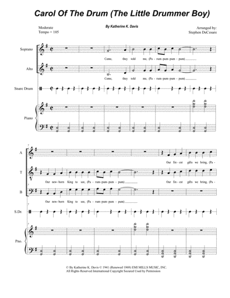 Carol Of The Drum (arr. Stephen DeCesare)