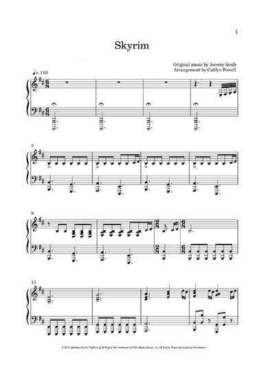 Dragonborn (skyrim Theme) (arr. Caitlyn Powell)