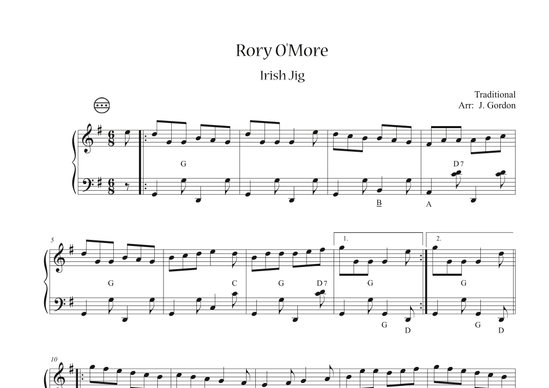 Rory O'More (arr. Julia Gordon)