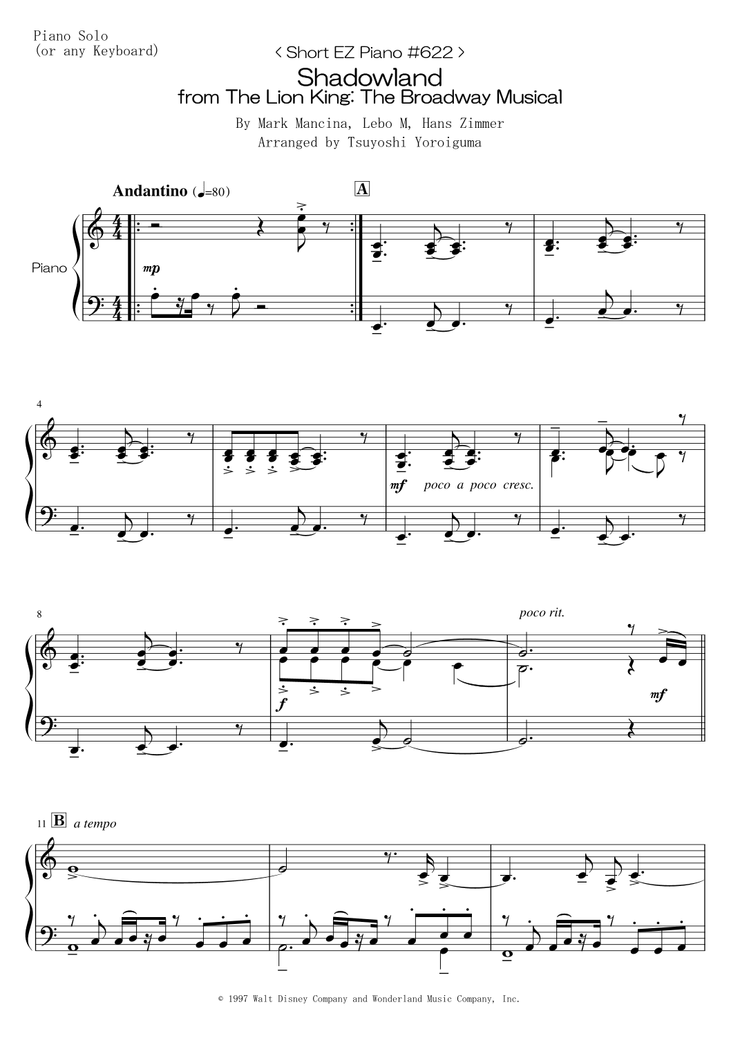 Shadowland (arr. Tsuyoshi Yoroiguma)
