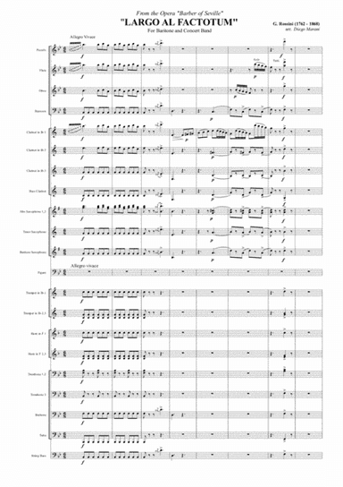 Largo al Factotum (Figaro) from "Il Barbiere di Siviglia" (arr. Diego Marani)