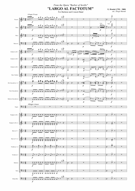 Largo al Factotum (Figaro) from "Il Barbiere di Siviglia" (arr. Diego Marani)