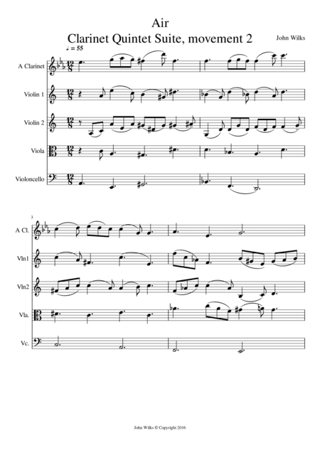 Air - Clarinet quintet
