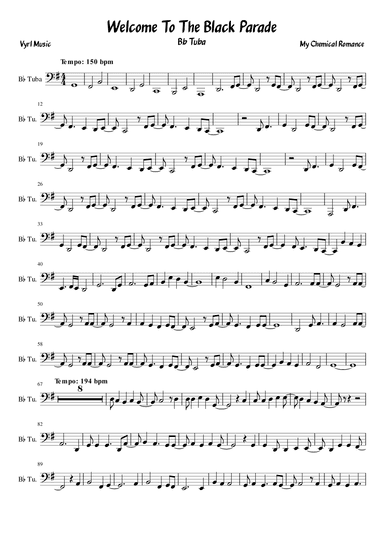Welcome To The Black Parade (arr. Vyrl)