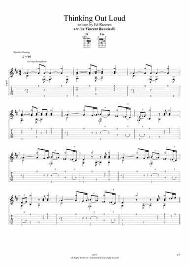 Thinking Out Loud (arr. Vincent Bunnicelli)