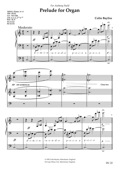 Prelude for Organ