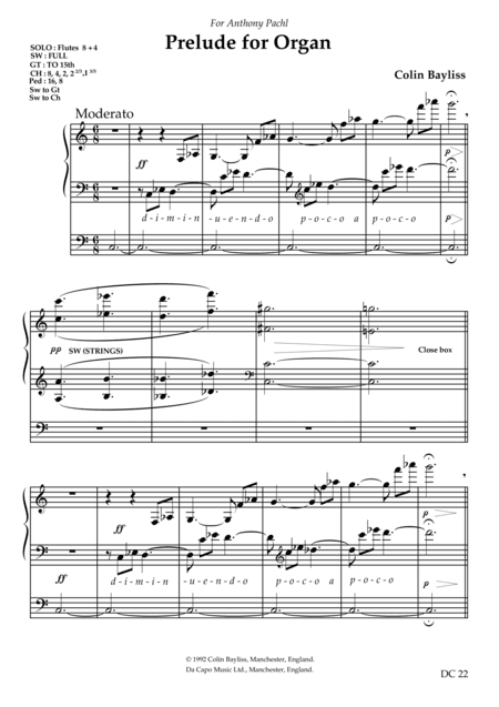 Prelude for Organ