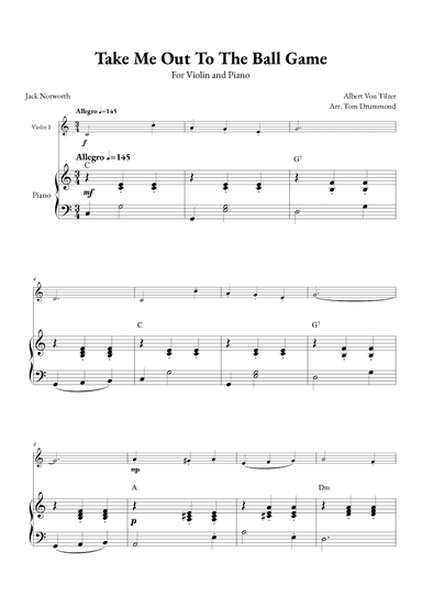Take me Out to the Ball Game (arr. Tom Drummond)