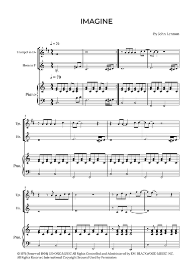 Imagine (arr. Alex Nunes Rodrigues)