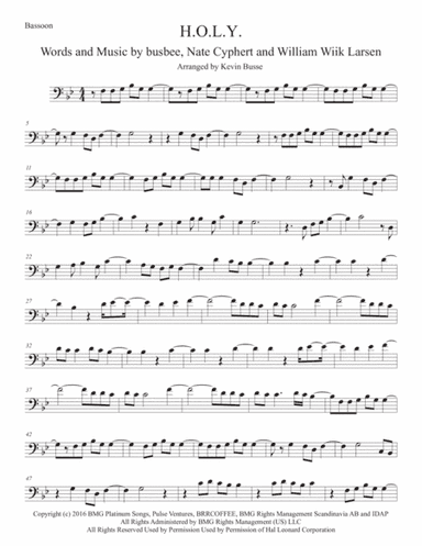 H.O.L.Y. (arr. Kevin Busse)