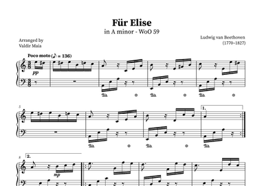 Fur Elise (arr. Valdir Maia)
