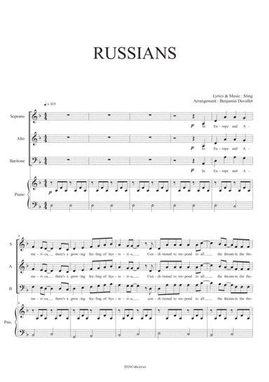 Russians (arr. Benjamin Duvallet)
