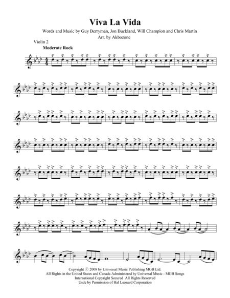 Viva La Vida (arr. John Kim)